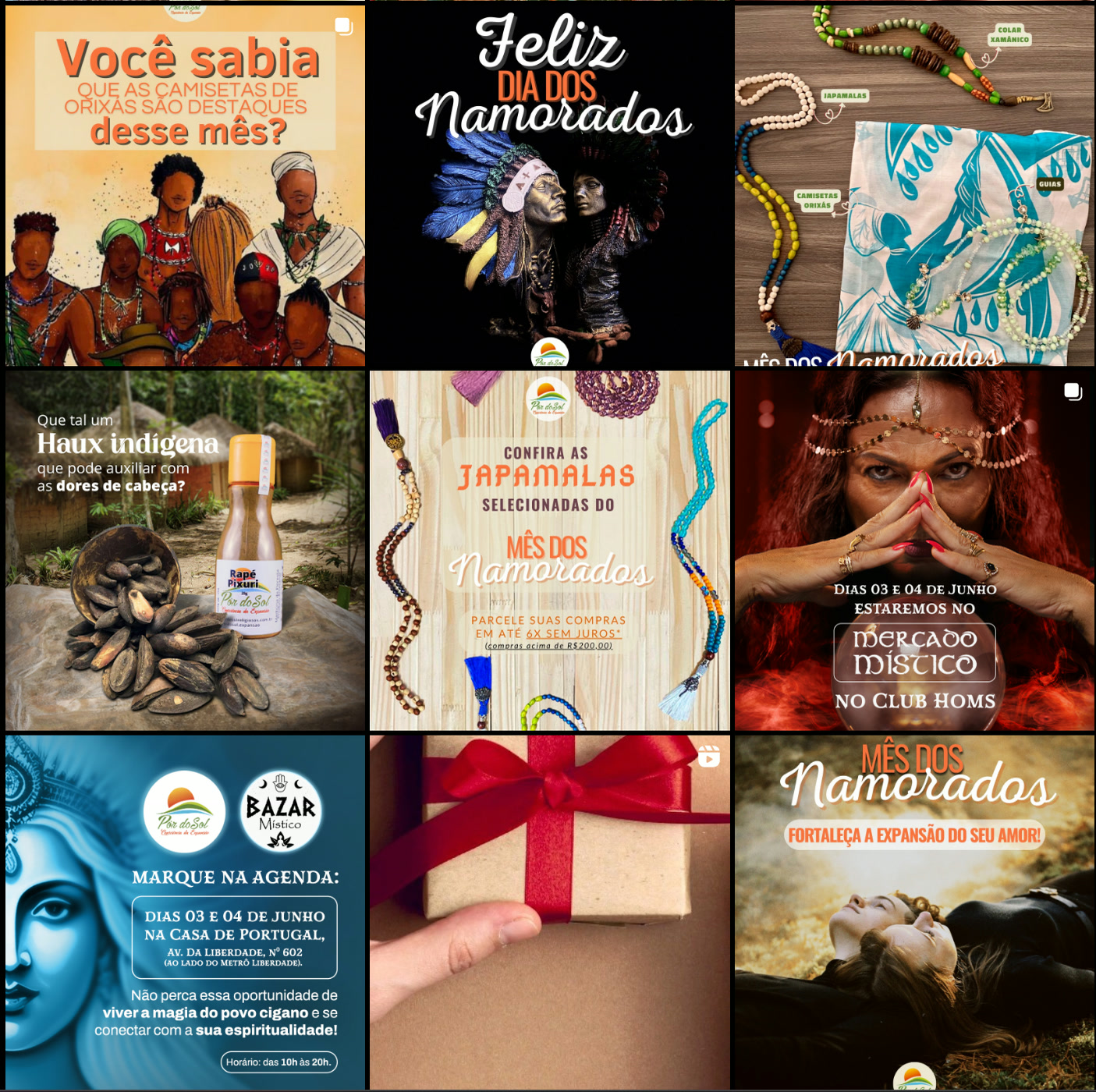 Posts de Dia dos Namorados e eventos