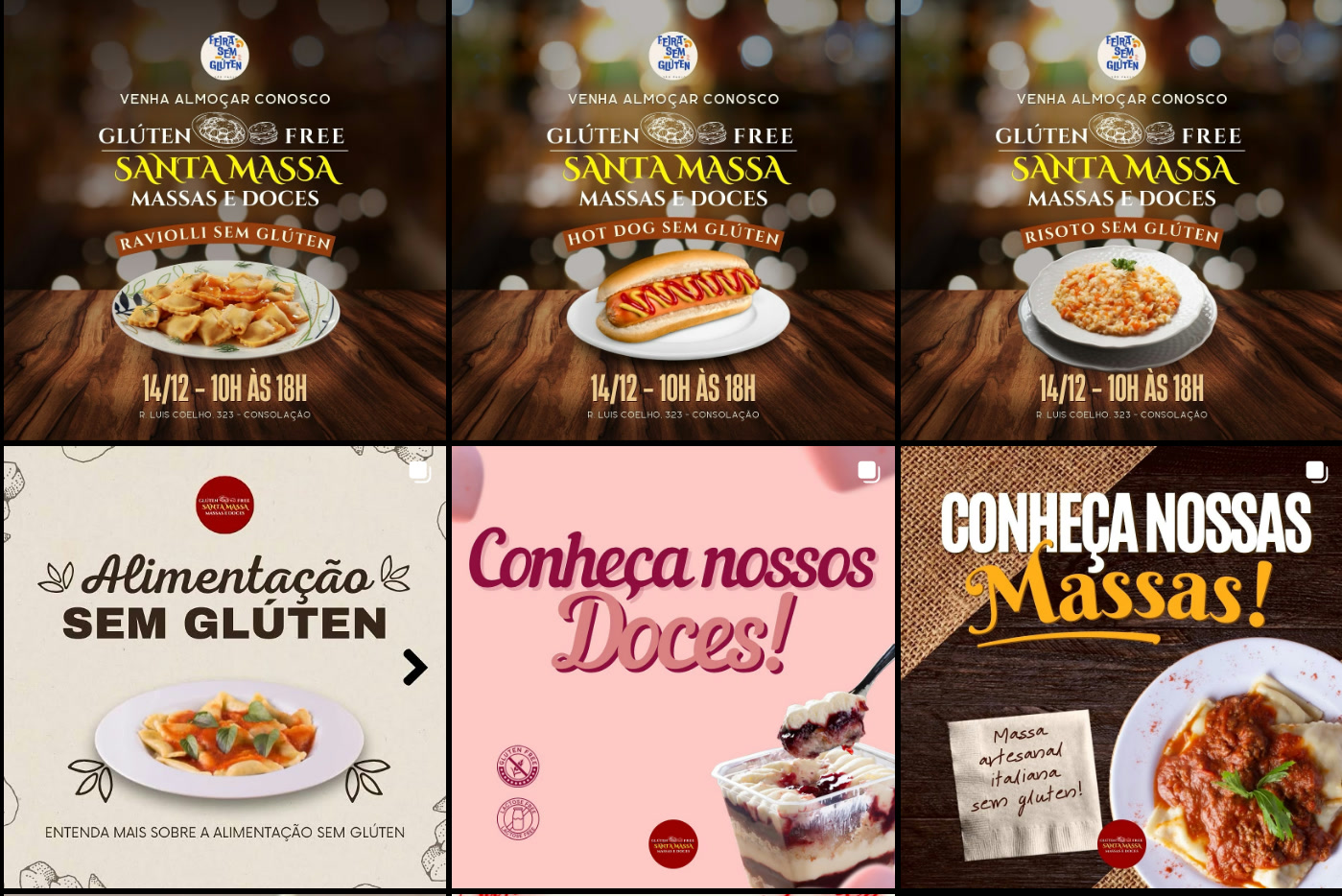 Posts da Santa Massa para a Feira Sem Glúten