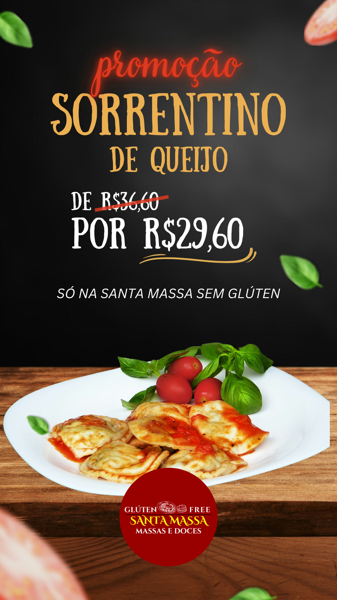 Story de promoção do sorrentino